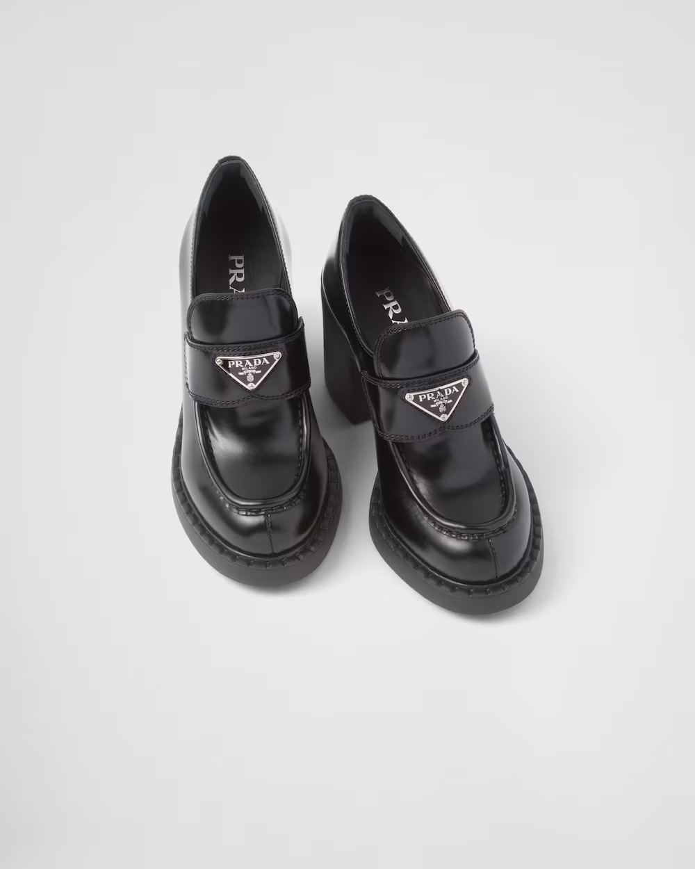 Chocolate brushed leather loafers